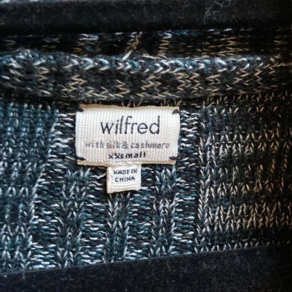 Wilfred Aritzia silk cashmere open knit long sleeve sweater cardigan Sz xxs - Picture 6 of 10